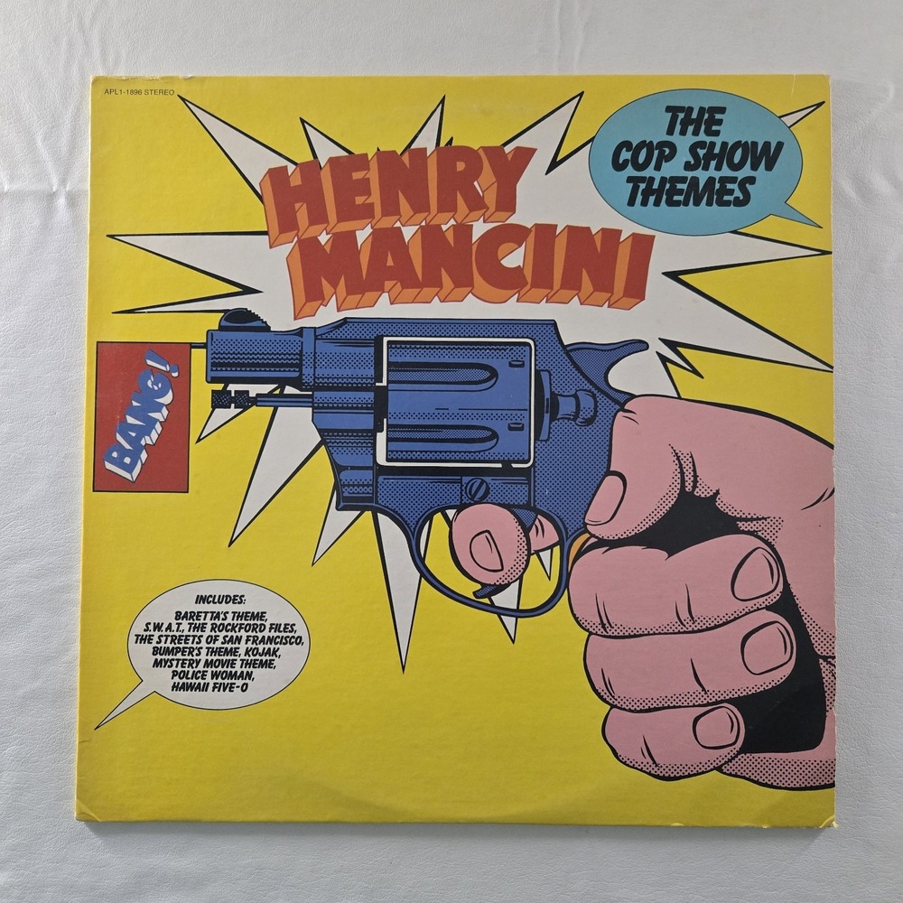 Henry Mancini The Cop Show Themes 1976 Record Vinyl LP APL1-1896 VG+ Tested